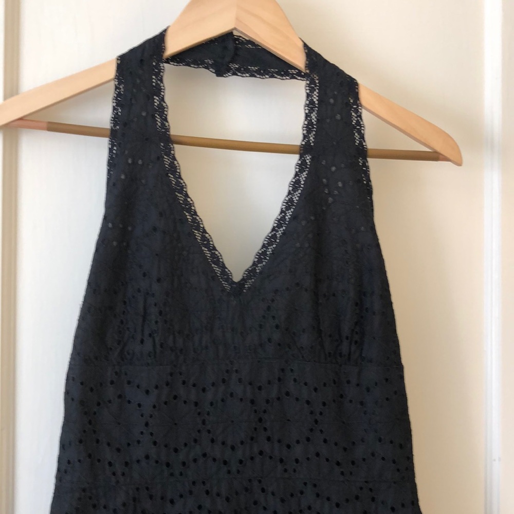 Banana Republic Cotton eyelet halter sundress